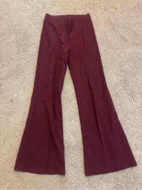 Sunday Ritual Flare Pants in Burgundy